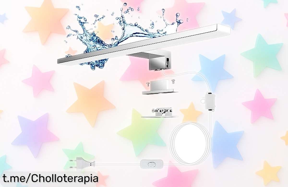 Ilumina tu baño con la lámpara espejo Aourow 10W, un chollazo resistente al agua que no te puedes perder; sorpréndete y transforma ese espacio ¡ya mismo!