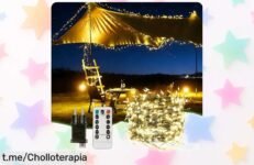 Ilumina tu hogar con la cadena de 400 LED Vankarr, un ofertón que no podrás ignorar y transformará tus espacios en algo mágico. ¡Hazlo ahora y sé parte de la luz!