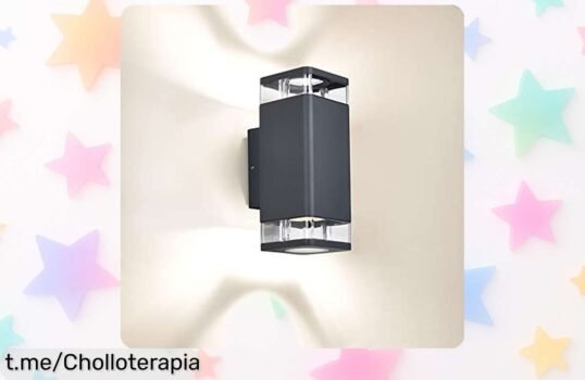 Ilumina tu hogar con la lámpara de pared exterior Brimmel, ¡ofertón resistente al agua que transforma tu fachada a un precio de escándalo! No te quedes sin ella.