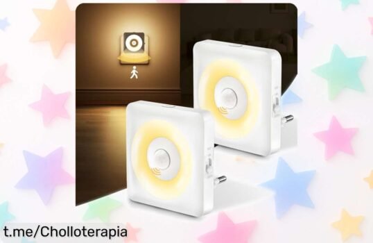 Ilumina tu hogar con las luces LED con sensor de movimiento, pack de 2, ¡una oferta que no podrás dejar pasar y hará feliz a cada rincón!