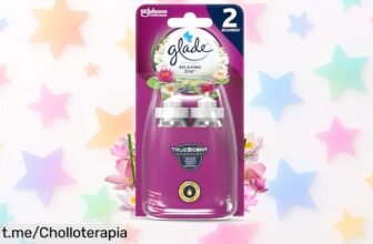 Impactante ambientador automático Glade Sense & Spray Relaxing Zen con 2 recambios que liberan aroma natural al instante, ¡aprovecha este chollo sin pilas ni enchufes y dale vida a tu hogar!