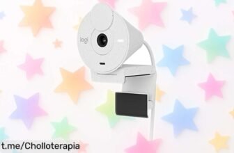 Impactante webcam Logitech Brio 300 con micro que quita ruido: ¡captura imágenes clarísimas y disfruta de tus videollamadas como nunca a precio rebajado, no te lo pierdas!