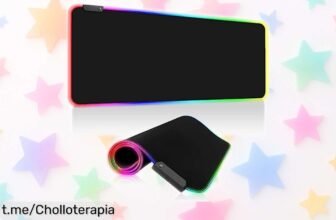 Impresionante alfombrilla XXL para gaming con iluminación RGB y 14 modos, ¡precio rebajado para que tu setup brille como nunca! Aprovecha este chollo antes de que desaparezca.