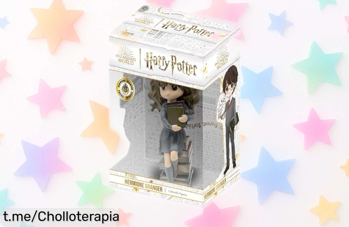 Impresionante figurita chibi de Hermione Granger para tus rincones, pintada a mano y con detalles que alucinan, ¡no te la pierdas porque está a precio de risa!