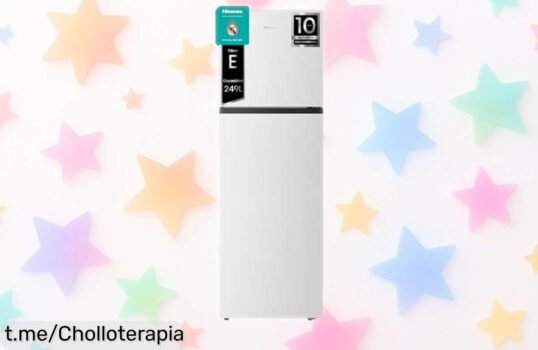 Impresionante frigorífico Hisense RT327N4AWE con tecnología No Frost y luz LED, ¡un ofertón que se va volando por su precio! Aprovecha esta oportunidad única ya mismo.