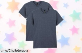 Impresionante pack de 2 camisetas básicas Gildan Heavy Cotton a un precio de ganga, ¡no pierdas la oportunidad de lucir genial y cómodo cada día!