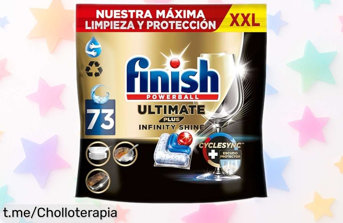 Impresionante pack de 73 pastillas para lavavajillas Finish Ultimate Plus: ¡brillo infinito a precio rebajado que hará sonreír tu vajilla!