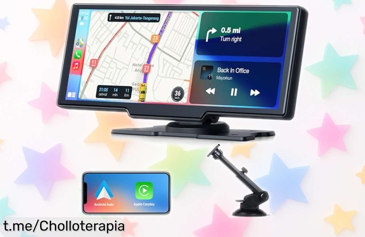 Impresionante pantalla para coche Volam 9.26” con Carplay y Android Auto inalámbricos a precio loco, ¡conéctate fácil mientras conduces y disfruta cada viaje!