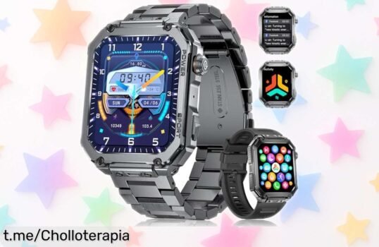 Impresionante reloj inteligente deportivo con pantalla AMOLED y funciones de salud 24/7 a un precio loco: ¡no dejes escapar la oportunidad de cuidar tu bienestar desde tu muñeca!