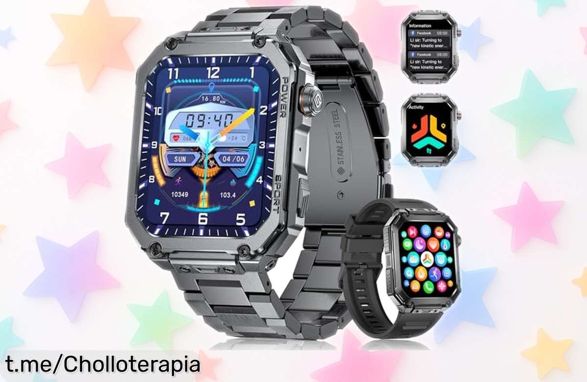 Impresionante reloj inteligente deportivo con pantalla AMOLED y funciones de salud 24/7 a un precio loco: ¡no dejes escapar la oportunidad de cuidar tu bienestar desde tu muñeca!