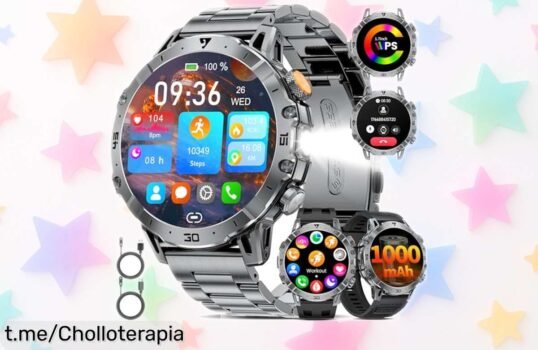Impresionante reloj inteligente para hombre con batería de 50 días y llamadas Bluetooth a precio de ganga que no puedes dejar escapar. ¡Hazte ya con el tuyo!