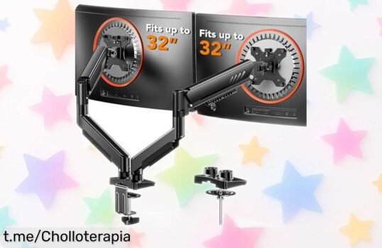 Impresionante soporte para monitor ErGear ajustable, fácil de montar y ultra estable; descubre este precio loco que hará feliz tu trabajo diario. ¡Consíguelo ya!