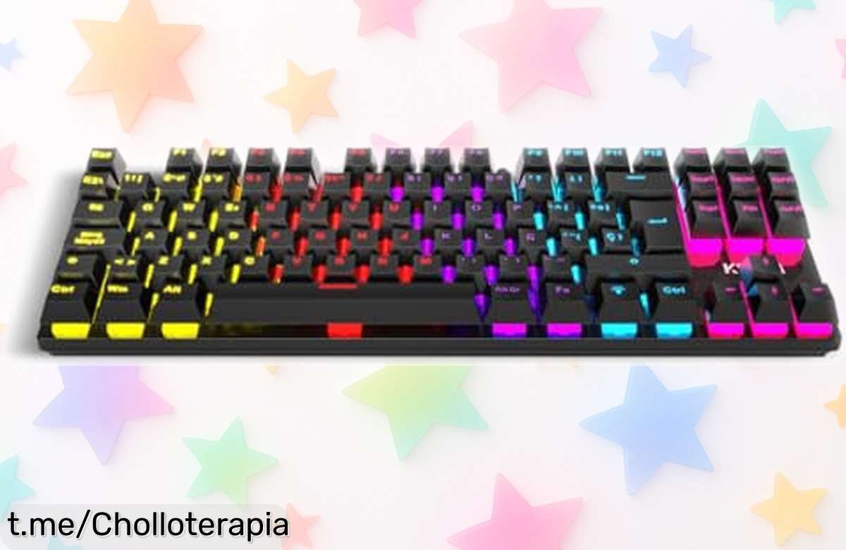 Impresionante teclado mecánico gaming Krom Kasic TKL con luces RGB a un precio de escándalo que no querrás dejar escapar y llevarás tu juego al siguiente nivel.