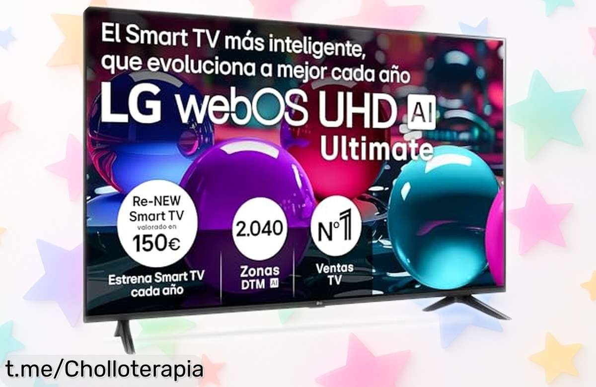 Impresionante televisor LG 65 pulgadas, imagen 4K y control por voz a un precio loco que no te puedes perder, ¡dale el toque especial a tus momentos en casa ya!