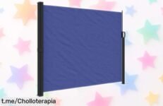 Impresionante toldo lateral retráctil vidaXL para tu jardín: aguanta lluvia y sol, se instala en un clic. ¡No dejes pasar este chollo que dará sombra a tus momentos!