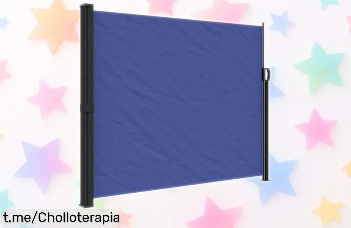 Impresionante toldo lateral retráctil vidaXL para tu jardín: aguanta lluvia y sol, se instala en un clic. ¡No dejes pasar este chollo que dará sombra a tus momentos!