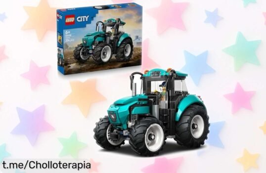 Impresionante tractor de juguete LEGO City con minifigura y motor, ¡precio rebajado para horas de diversión construyendo! No te lo pierdas, el juego perfecto para pequeños grandes constructores.