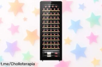 Impresionante vinoteca Candy DiVino CWC058 con control digital a un precio de locura: ¡guarda 58 botellas en perfectas condiciones y disfruta cada sorbo sin ruidos!