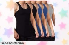 Impresionantes camisetas de tirantes FALARY en pack de 5, con un precio rebajado que no puedes dejar escapar: tu look sencillo jamás había sido tan fácil y asequible.