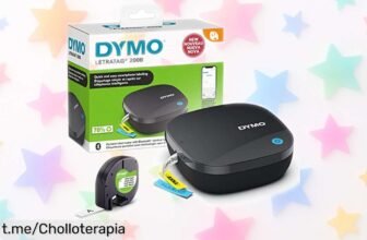 Impresora de etiquetas compacta DYMO LetraTag 200B con Bluetooth a un precio loco: personaliza, imprime y organiza tu vida ¡No te lo pierdas!
