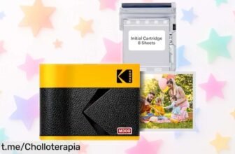 Impresora de fotos portátil Kodak Mini 3 ERA con pack incluido: ¡Captura tus momentos en mini y ahorra un dineral! No dejes escapar esta locura de precio.