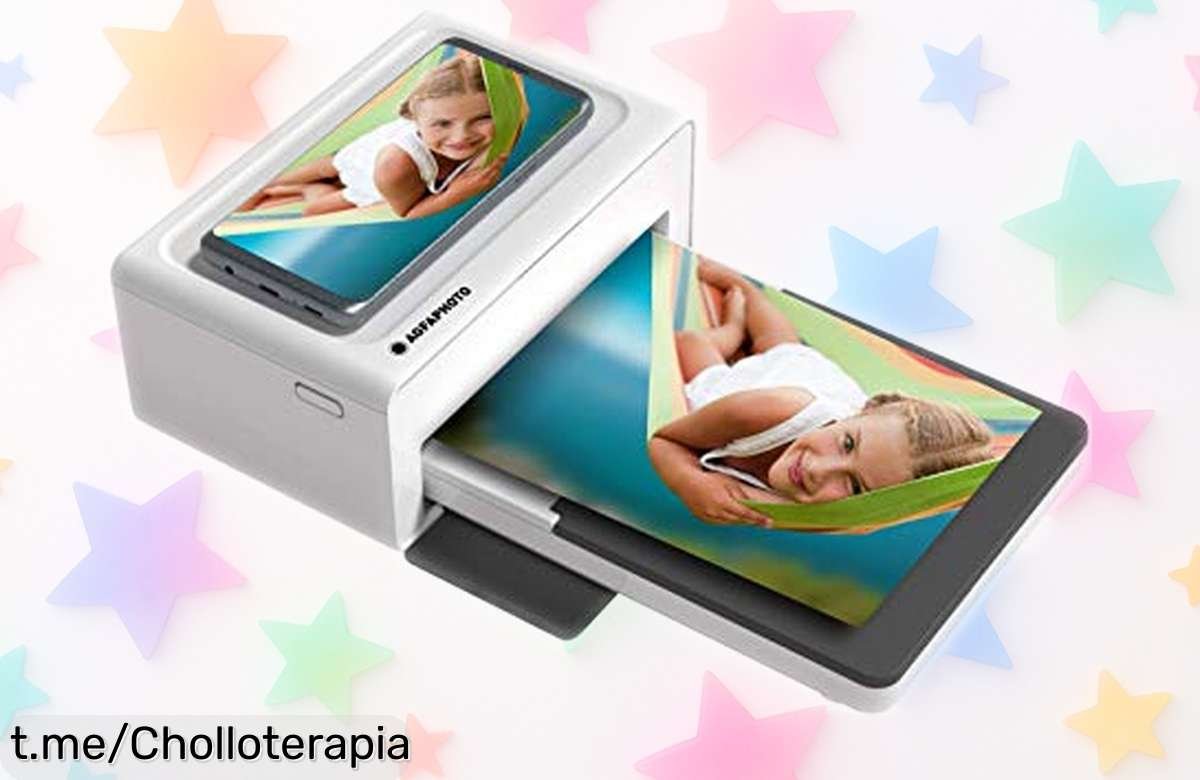 Impresora fotográfica AgfaPhoto Realipix Moments AMO46: imprime desde el móvil con colores vibrantes, ¡no dejes escapar este ofertón a un precio tirado!