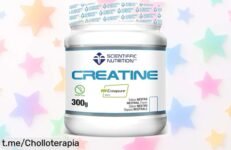 Impulsa tu entrenamiento con creatina monohidratada Scientiffic Nutrition 100% Creapure a un precio regalado y alcanza tus metas de fuerza ahora mismo.