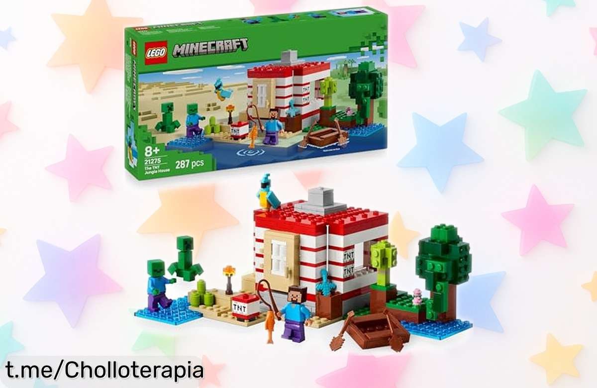 Increíble Casa de la Selva LEGO Minecraft 21275: ¡monta tu barco con Steve, Creeper y zombis! Aprovecha este chollazo en diversión antes que se acabe.
