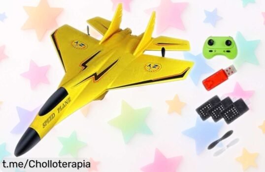 Increíble avión RC KiBcsLic para principiantes, vuela alto incluso de noche y es resistente al agua; precio rebajado que hará volar tu emoción ahora mismo.