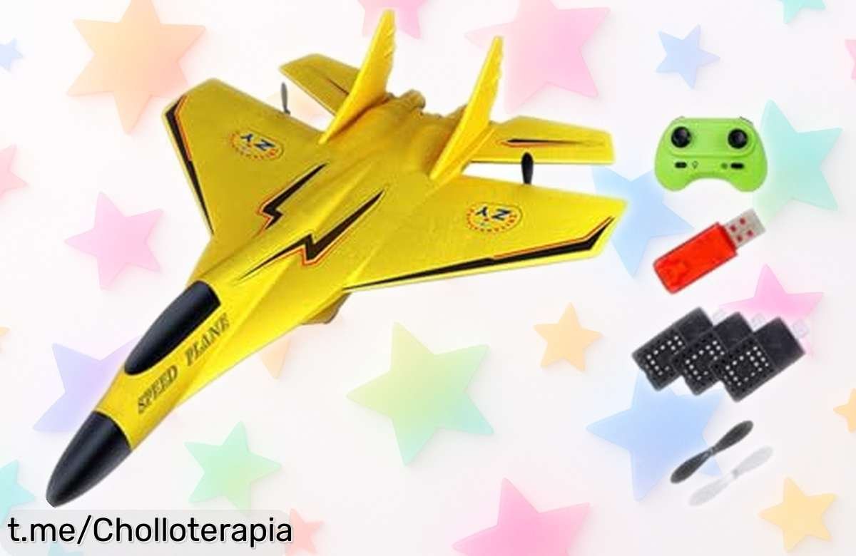 Increíble avión RC KiBcsLic para principiantes, vuela alto incluso de noche y es resistente al agua; precio rebajado que hará volar tu emoción ahora mismo.