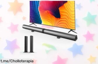 Increíble barra de sonido Infibla que se separa en dos altavoces y ofrece 5 horas de música sin parar, ¡es el super chollo perfecto para mejorar tu tele!