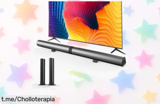 Increíble barra de sonido Infibla que se separa en dos altavoces y ofrece 5 horas de música sin parar, ¡es el super chollo perfecto para mejorar tu tele!