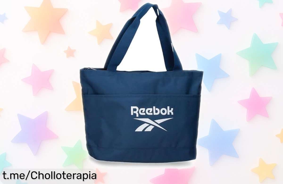 Increíble bolso tote Reebok Ashland, espacio para portátil y tablet a un precio loco; es tu compañero ideal que nunca falla en cada aventura. ¡Consíguelo antes de que se acabe!