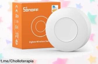 Increíble botón inalámbrico SONOFF Zigbee SNZB01P para controlar luces y dispositivos al instante; ¡aprofítalo ahora y transforma tu hogar sin complicaciones!