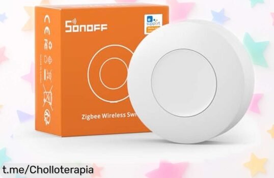 Increíble botón inalámbrico SONOFF Zigbee SNZB01P para controlar luces y dispositivos al instante; ¡aprofítalo ahora y transforma tu hogar sin complicaciones!