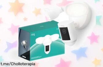 Increíble cámara Ring Floodlight Cam Pro con vídeo 2K y alarma potente, rebajadísima para cuidar tu hogar. No dejes pasar esta oferta que te dará tranquilidad de verdad.