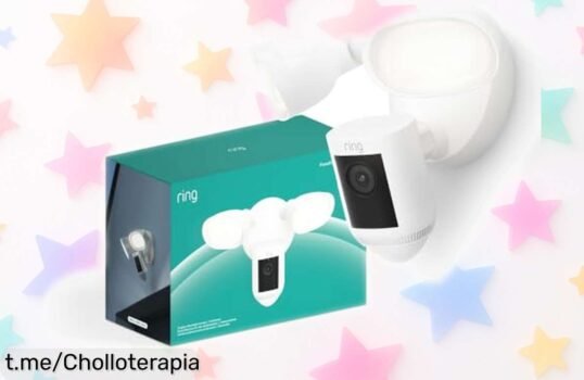 Increíble cámara Ring Floodlight Cam Pro con vídeo 2K y alarma potente, rebajadísima para cuidar tu hogar. No dejes pasar esta oferta que te dará tranquilidad de verdad.