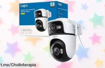 Increíble cámara de seguridad WiFi Tapo C545D con doble lente, visión nocturna a color y calidad 2K; ¡aprovecha este ofertón espectacular antes de que desaparezca!