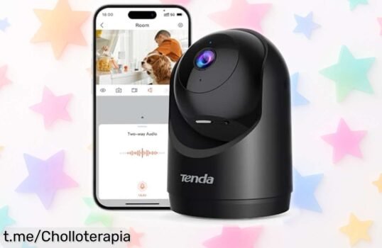 Increíble cámara de vigilancia WiFi Tenda CP3V3.0 a precio loco con imagen 2K y visión 360°: ¡controla tu hogar y cuida de tus mascotas ya mismo!