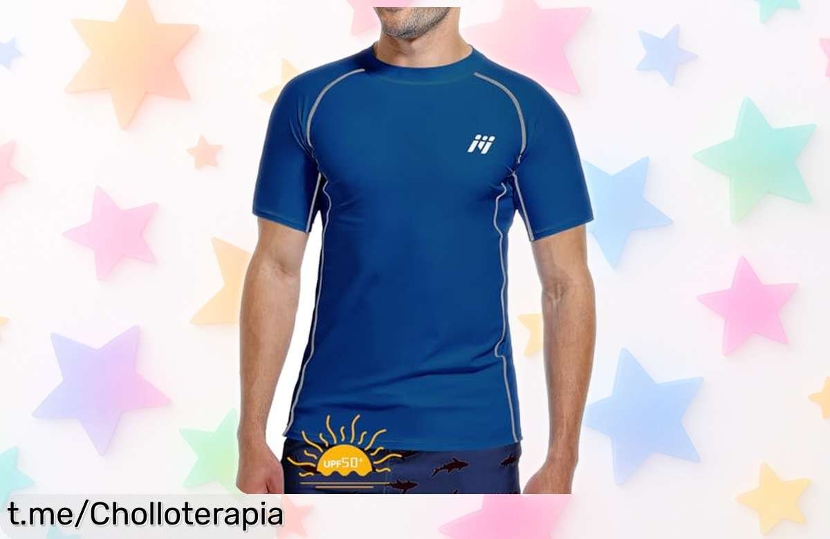 Increíble camiseta de natación MEETWEE que te protege del sol y se seca en un plis plas: ¡un chollazo que no puedes dejar escapar para disfrutar al máximo el agua!