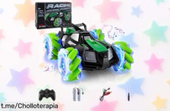 Increíble coche teledirigido 4WD Uplayteck con luces LED y control sin interferencias, ¡aprovecha el precio loco antes de que se agote y disfruta al máximo la diversión!