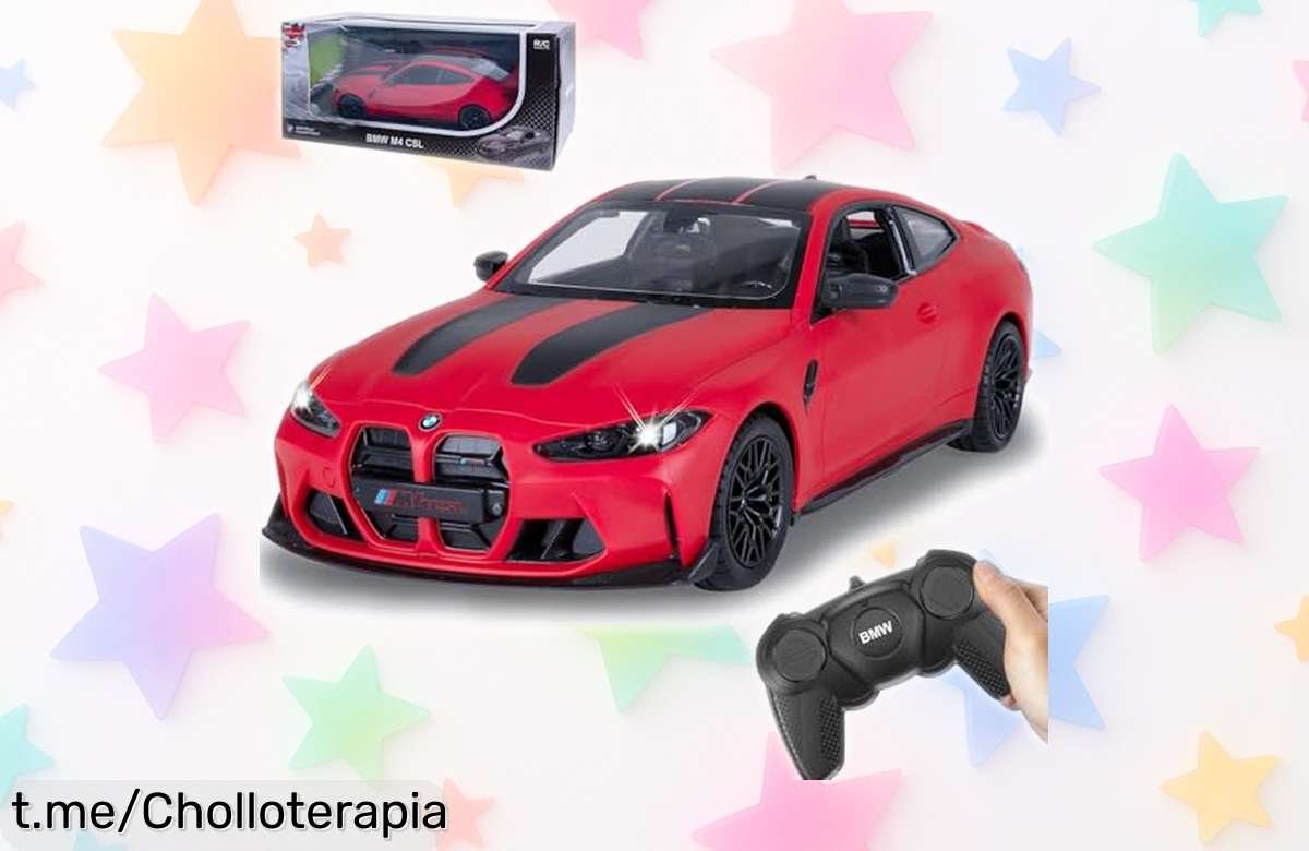 Increíble coche teledirigido BMW M4 CSL 1:16 que vuela por las calles, ahora a un precio de escándalo ¡No dejes pasar la oportunidad de hacer felices a los más pequeños (y grandes)!