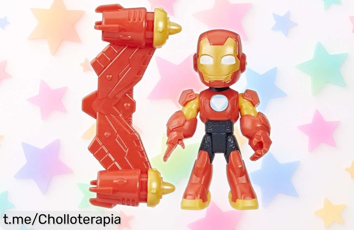 Increíble figura articulada de Iron Man con mochila propulsora, solo por tiempo limitado y a un precio que está regalado: ¡aventuras épicas te esperan!