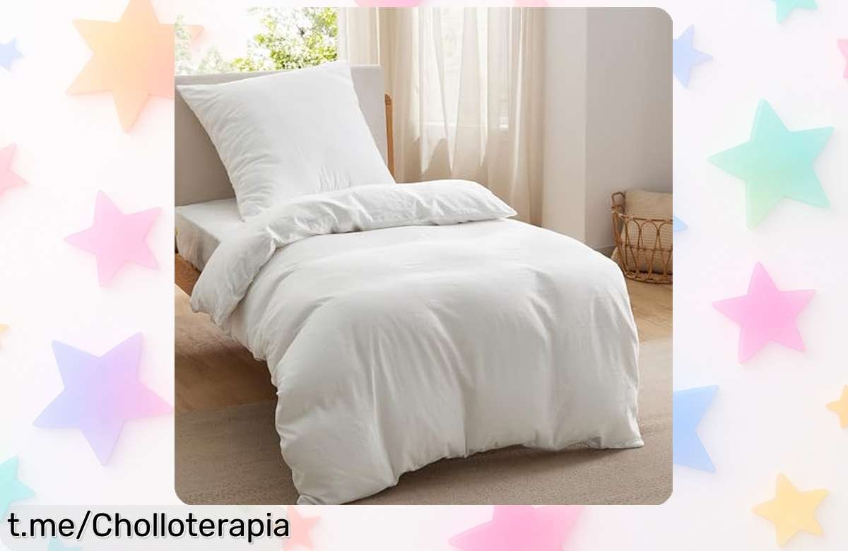 Increíble funda nórdica Bedsure para cama de 90 con edredón y almohada, ¡rebaja locura para transformar tu descanso de forma sencilla!