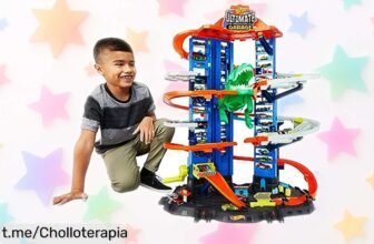 Increíble garaje y pista Hot Wheels Ultimate Garage para más de 100 coches ¡no te pierdas este ofertón que hará vibrar a los pequeños fanáticos de las carreras!