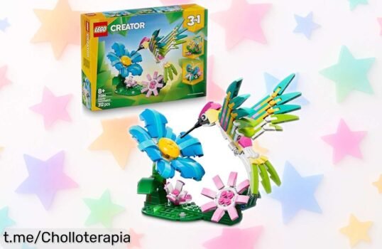 Increíble juego LEGO Creator 3en1 para que los peques construyan un colibrí, mariposa o pez, y todo a un precio tan bajo que es imposible dejarlo escapar.