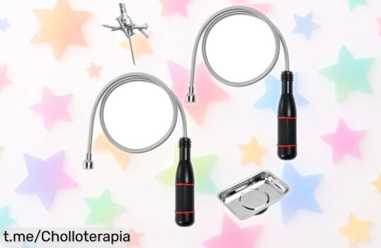 Increíble juego de 2 recogedores magnéticos Zuxbolf para alcanzar tornillos perdidos, ¡aprovecha esta oferta y ahorra tiempo en tu taller ya!