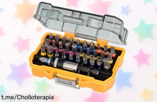 Increíble juego de atornilladores DEWALT con 32 piezas y portabrocas rápido, aprovecha este ofertón y haz que tus tareas diarias sean pan comido. ¡No te lo pierdas!