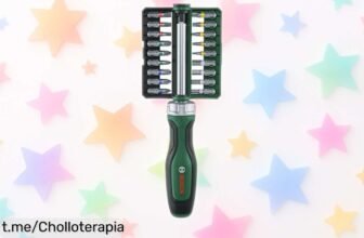 Increíble juego de destornillador Bosch con 19 piezas y carraca, ¡no te puedes perder este chollo compacto para tener siempre todo a mano! Aprovecha ahora esta rebaja sensacional.