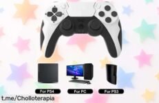 Increíble mando inalámbrico GAMINJA P48 con giroscopio y doble vibración, ¡ahora a un precio loco que no podrás dejar pasar! Juega como nunca antes.